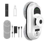 Bekasa Window Cleaning Robot, 5600Pa Smart Robot Window Cleaner 3 Cleaning Modes with Intelligent Navigation, Safety System Window Cleaner Robot for Outdoor/Indoor Glass,Tiles (10 Cloths)