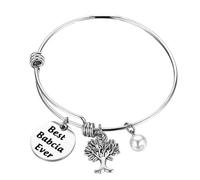 BEKECH Granny Bracelet Granny Birthday Gift Granny Wire Bangle Best Granny Ever Gift for Grandma Nana, OneSize, Stainless Steel, no gemstone