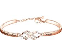 BEKECH Granny Jewelry Gifts My Favorite People Call Me Granny Bar Bracelet Gift for Grandma Grans, OneSize, Copper, no gemstone