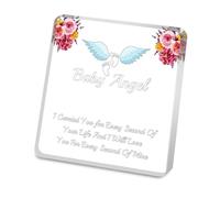 BEKECH Miscarriage Memorial Acrylic Desk Sign Decor Keepsake for Infant Loss Remembrance Bereavement Gift
