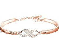 BEKECH Nana Jewelry Gifts My Favorite People Call Me Nana Bar Bracelet Gift for Nani Nonna Grandma, OneSize, Copper, no gemstone