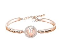BEKECH Phoenix Bracelet Be Stronger Than the Storm Phoenix Bird Charm Bracelet Phoenix Rising Rebirth Jewelry Cancer Gift, S, Copper, /na