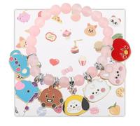 BEKECH Singer Group Merch Cartoon Animal Pendant Bracelet Singer Fans Jewelry K-Drama Music Merchandise