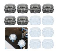 Bekecidi 12 PCS Stove Knob Covers, Oven Lock Covers Child Safety Fire Guard, Gas Knob Locks Cooker Switch Protective Covers for Child Baby Kitchen Safety