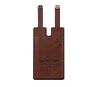 Bekecidi 2 Pcs Handcrafted Western Boot Wallet for Women, Double-Sided Leather Credit Card Holder with Snap Strap, Vintage Cowboy Boot Wallet for Rodeo Concert Country Style, brown, Brown, Two