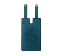 Bekecidi 2 Pcs Handcrafted Western Boot Wallet for Women, Double-Sided Leather Credit Card Holder with Snap Strap, Vintage Cowboy Boot Wallet for Rodeo Concert Country Style, Deep Teal, Brown, Two