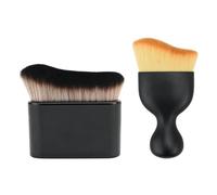 Bekecidi 2 PCS Self Tan Applicator & Body Makeup Buffing Brush - Skinny Tanning Kabuki Foundation Blending Brush for Face Body Leg