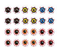 Bekecidi 24pcs Halloween Eyeballs Scary Eyeballs Hollow Plastic Eyeballs for Halloween Fake Eyes Eyeballs Halloween Terror Props for Halloween Party Decorations (2.3cm/0.9in)