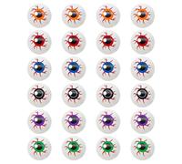 Bekecidi 24pcs Halloween Eyeballs Scary Eyeballs Hollow Plastic Eyeballs for Halloween Fake Eyes Eyeball Halloween Terror Props for Halloween Party Decorations (3.3cm/1.29in)