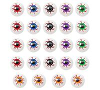Bekecidi 24pcs Halloween Eyeballs Scary Eyeballs Hollow Plastic Eyeballs for Halloween Fake Eyes Eyeballs Halloween Terror Props for Halloween Party Decorations (4cm/1.57in)