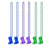 Bekecidi 6 Pcs Cowboy Boot Shot Glasses, Mini Western Cowboy Plastic Cups Reusable Cute Cups for Wedding Decorations Theme Party Supplies (Purple+Blue+Green)