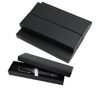 Bekecidi 6 PCS Pens Packing Box Single Pen Gift Boxes with Cushion Pencil Boxes Empty Case Ballpen Boxs for Business Birthday Souvenir Supplies, Black