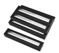 Bekecidi 6 PCS Pens Packing Box Single Pen Gift Boxes with Cushion Pencil Boxes Empty Case Ballpen Boxs for Business Birthday Souvenir Supplies, Black