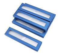 Bekecidi 6 Pieces Pen Gift Box Single Pen Gift Box with Cushion Pencil Boxes Empty Case for Business Birthday Souvenir Supplies (Blue)