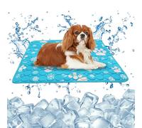 Bekecidi Dog Cooling Mat, Ice Silk Pet Cooling Mat for Dogs Cat Ice Blanket Washable Puppy Cool Mats for Summer, Beds, Car Seats (M, 60 x 50 CM)