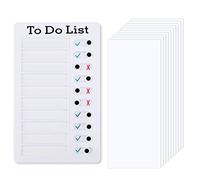 Bekecidi to Do List Checklist Board, Daily Schedule Chore Chart for Kids Adults Memo Checklist Boards with 10 Blank Paper Detachable Plastic Task Planning Boards for Planner Home Office Travel