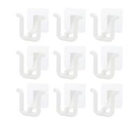 Bekecidi Wall Mounted Shoe Rack, 9 Pcs Slipper Hanging Shoe Hooks, Self Adhesive Acrylic Shoe Holer Space Saving，Wall Mounted Shoe Storage for Bathroom Kitchen Closet Door