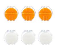 Bekecidi Wax Thread Conditioner for Sewing, 6 PCS Beeswax Block with Plastic Box, Round Cross Stitch Accessories, Bees Wax for Quilting Lubricating Knitting Thread Reduces Tangling