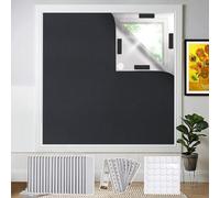 Bekeify 100% Blackout Blind 300×145cm Blackout Blinds Stick on Portable Temporary Black out Blinds Day and Night Blackout Curtains Cut to Fit Any Windows Size Shape No Drill for Bedroom Travel Nursery