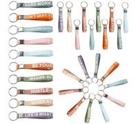 Bekeify 60 Pieces School Leaver Inspirational Keyring Gifts 10 Styles End of Term Key rings Favor Teacher to Pupil Gift Graduation Keychains for Children Prize Class Thank You Key Chain for Colleague