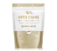 BeKeto Diet Shake 500g - French Vanilla - High Protein, Low Carb Meal Replacement with MCT Oil and Collagen - Keto Friendly, No Added Sugar