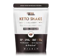 BeKeto Diet Shake 500g - Natural Chocolate - High Protein, Low Carb Meal Replacement with MCT Oil and Collagen - Keto Friendly, No Added Sugar