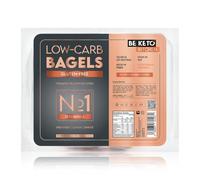 BeKeto Gluten Free Bagels 150g - Low Carb, High Protein, High Fibre - Keto Friendly, No Added Sugar - Ready to Eat (2 Bagels)