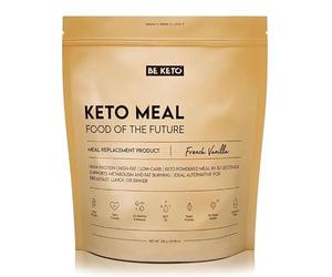 BeKeto Keto Meal - French Vanilla 700g - Complete Meal Replacement - MCT Oil, Plant Protein, Vitamins & Minerals - Keto Friendly, Vegan, Low Carb (10 Servings)