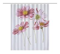 BEKGZYXWM Fleurs Des Cosmos DessinFloor-Length Extra Long Shower Curtain 56.30x70.87Inch（143x180cm）, Weighted Hem, Splash Guard - Curtain Fabric