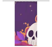 BEKGZYXWM God's Eyes, Skull, Teeth, TerrorFloor-Length Extra Long Shower Curtain 35.43x70.87Inch（90x180cm）, Weighted Hem, Splash Guard - Curtain Fabric