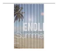 BEKGZYXWM Summer Sunshine And BeachDurable Heavy Duty Shower Curtain, Thick Polyester, Rustproof Grommets, Weighted Hem - Weighted Shower Curtains, Bath Curtains Shower46.85x70.87Inch(119x180cm)