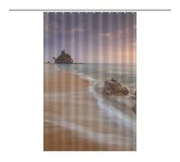 BEKGZYXWM Sunset Waves BeachDurable Heavy Duty Shower Curtain, Thick Polyester, Rustproof Grommets, Weighted Hem - Weighted Shower Curtains, Bath Curtains Shower46.85x70.87Inch(119x180cm)