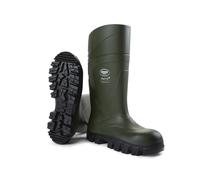 Robust Safety Boots for Men and Women with Toecap and Safety Sole, Metal Free, Work Boots Fishing, Feather Light, Non-Slip, Winter Boots Insulating Down to - 40 Degrees, Green, UK 10 Mens Size