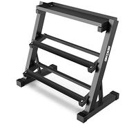 BEKING Dumbbell Rack, 3 Tier Weight Storage Rack for Dumbbells, Kettlebells, Multilevel Free Weight Organizer Stand for Home Gym Fitness, 1000-Pound Capacity
