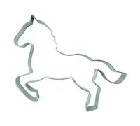 BekkiB 2510 Cookie Cutter "Horse" Approx. 9.3 cm, Stainless Steel Cookie Cutter, Dishwasher Safe