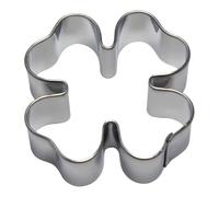 BekkiB - Cookie Cutter "Clover Leaf" - Approx. 4 x 4 cm - Dishwasher Safe Stainless Steel Clover Cookie Cutter - For Baking Cookies - 7818