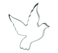 BekkiB Dove Cookie Cutter, Stainless Steel, 6.5 x 5.5 x 1.6 cm, Dishwasher Safe, 1 Piece