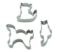 BekkiB Set of 3 cat cookie cutters Halloween animal kitten cat fondant