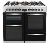 Beko 100cm Dual Fuel Range Cooker - Stainless Steel KDVF100X