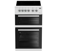 Beko KDVC563AW 50cm Double Oven Electric Cooker
