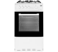 Beko KSG580W 50cm Freestanding Gas Single Cavity Cooker