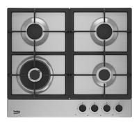 Beko HIAW64225SX 60cm Gas Hob with Front Knob Controls