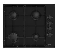 Beko HIBG64120SB 60cm Gas Hob with Side Knob Controls