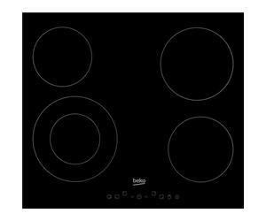 Beko 60cm 4 Zone Ceramic Hob with Extendable Cooking Zone HIC64402T