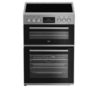 Beko 60cm Freestanding Ceramic Cooker EDC6731S Silver