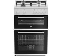 Beko FDG6201W 60cm Freestanding Gas Cooker - White - A/A+ Rated, White
