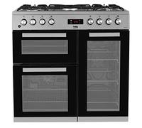 Beko 90cm Dual Fuel Range Cooker - Stainless Steel