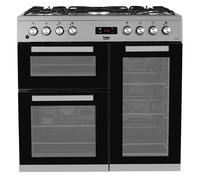Beko 90cm Dual Fuel Range Cooker - Stainless Steel KDVF90X