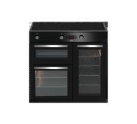 Beko 90cm Electric Range Cooker with Induction Hob - Black