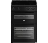 Beko AeroPerfect™ FTC6701K 60cm Wide Single Oven Electric Cooker with Ceramic Hob - Black - A Rated